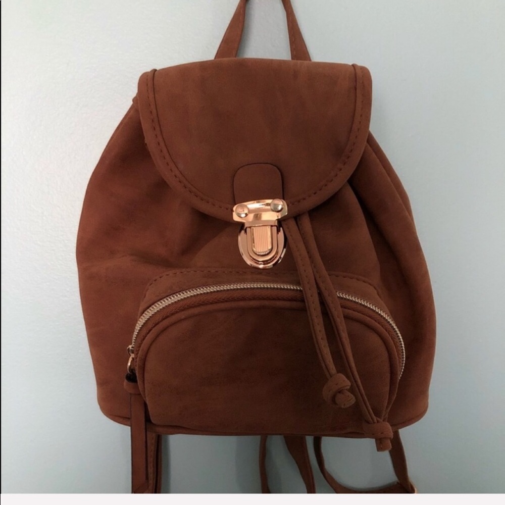 Mini Suede Backpack